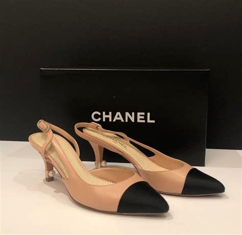 sling chanel shoes|chanel classic slingback shoes.